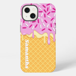 Ice Cream Kawaii Waffle Cone Popsicle iPhone 13 Case