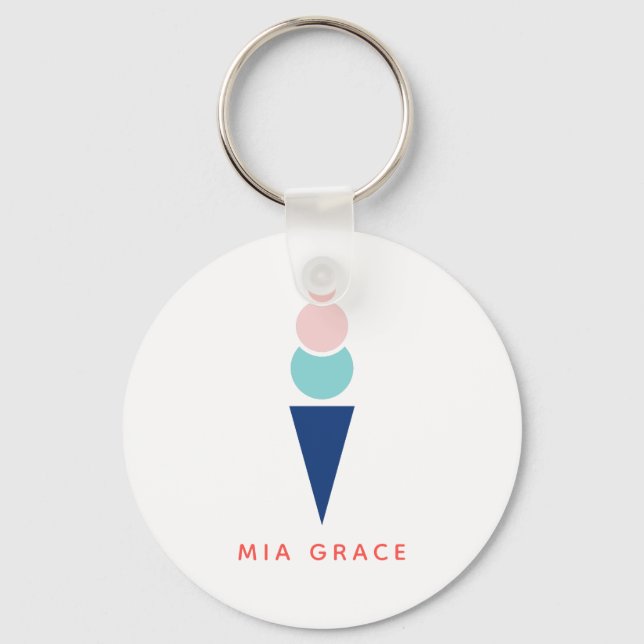 Ice Cream Key Ring (Front)