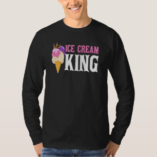 Ice Cream King Gelato Sorbet Popsicle Mochi T-Shirt