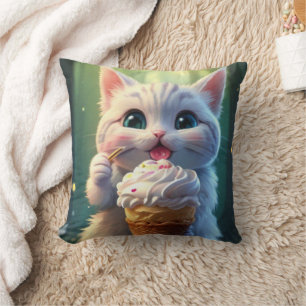 Ice Cream Kitty (1): Cushion