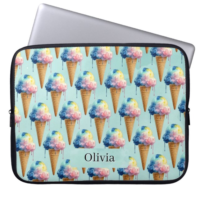 Ice Cream Laptop Sleeve (Front)