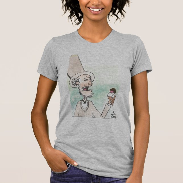 Ice Cream Lincoln T-Shirt (Front)
