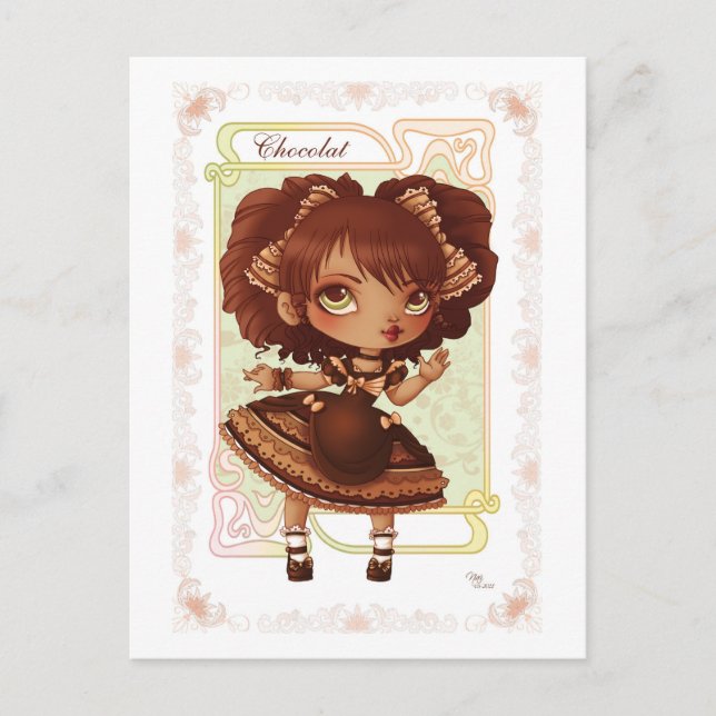 Ice Cream Lolita Chocolat Postcard (Front)