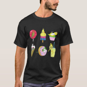 Ice Cream Lollipop Lemon Drink Doughnut Cupcake Cu T-Shirt