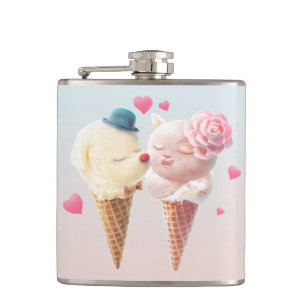 Ice Cream Love Hip Flask
