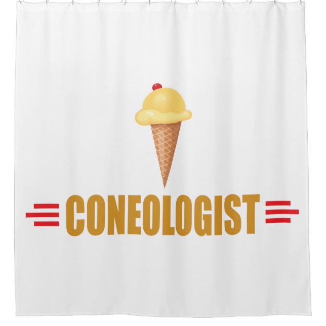 Ice Cream Love Shower Curtain (Front)