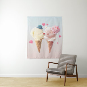 Ice Cream Love Tapestry
