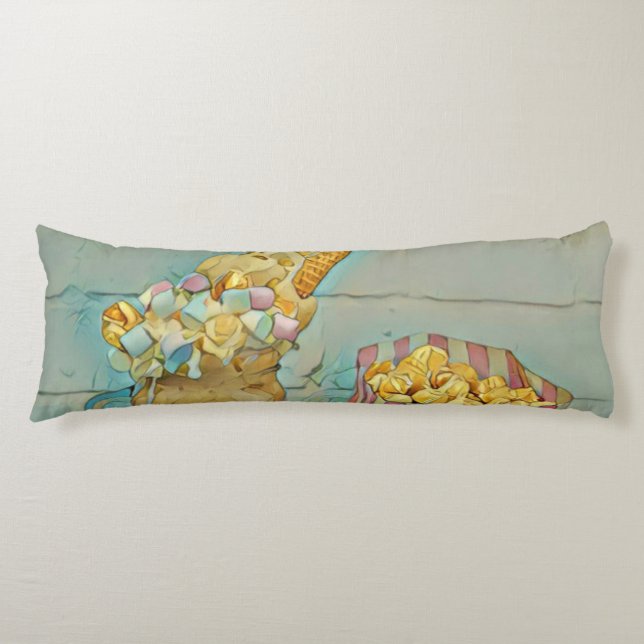 Ice cream lover gift body cushion (Front)
