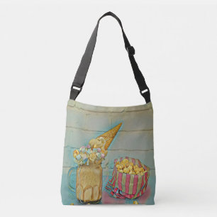Ice cream lover gift crossbody bag