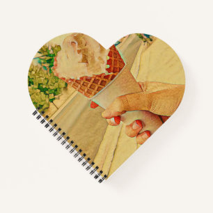 Ice cream lover gift notebook