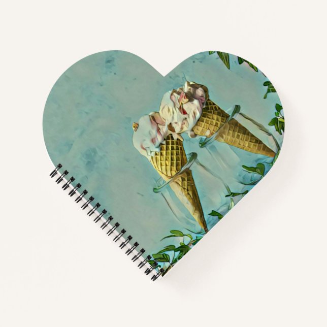 Ice cream lover gift notebook (Front)