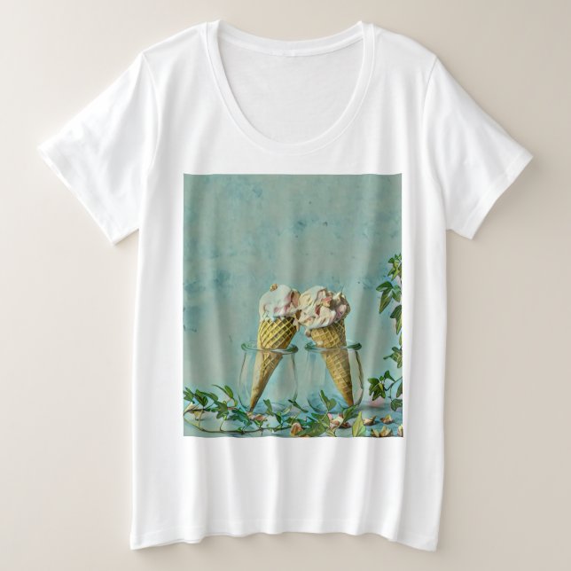 Ice cream lover gift plus size T-Shirt (Design Front)