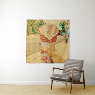 Ice cream lover gift tapestry