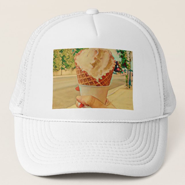 Ice cream lover gift trucker hat (Front)