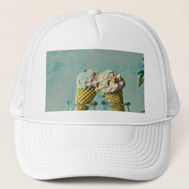 Ice cream lover gift trucker hat (Front)