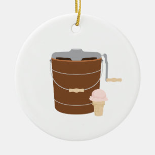 Ice Cream Maker Ceramic Tree Decoration