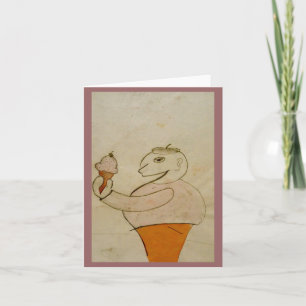 Ice Cream Man Note card, by Brad Hines Card