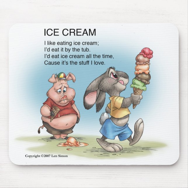 Ice Cream Mouse Pad (Front)