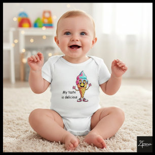 Ice Cream - My taste is delicious 2 Baby Bodysuit