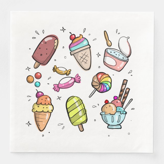 Ice Cream Napkin (Front)