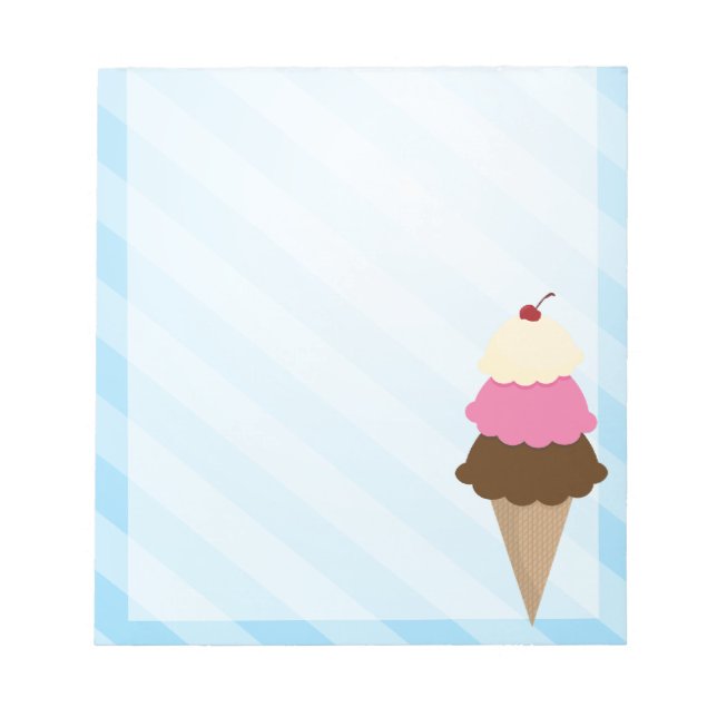 Ice Cream Notepad (Front)