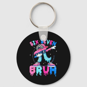 Ice cream number six seven bruh 67 meme day 3.14 key ring