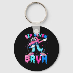 Ice cream number six seven bruh 67 meme day 3.14 key ring