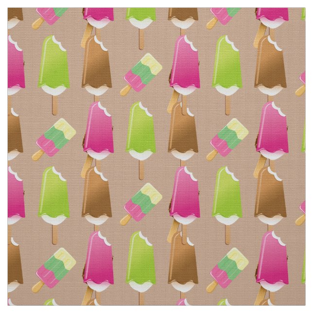 Ice Cream on a Stick Fabric (Swatch)