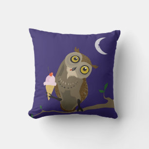 Ice Cream Owl~pillow Cushion