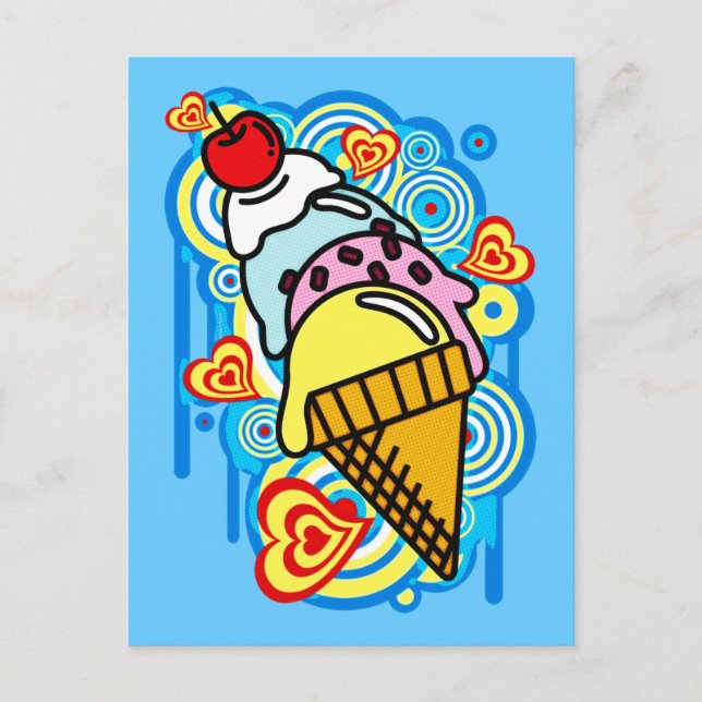 Ice_Cream_Paint Postcard (Front)
