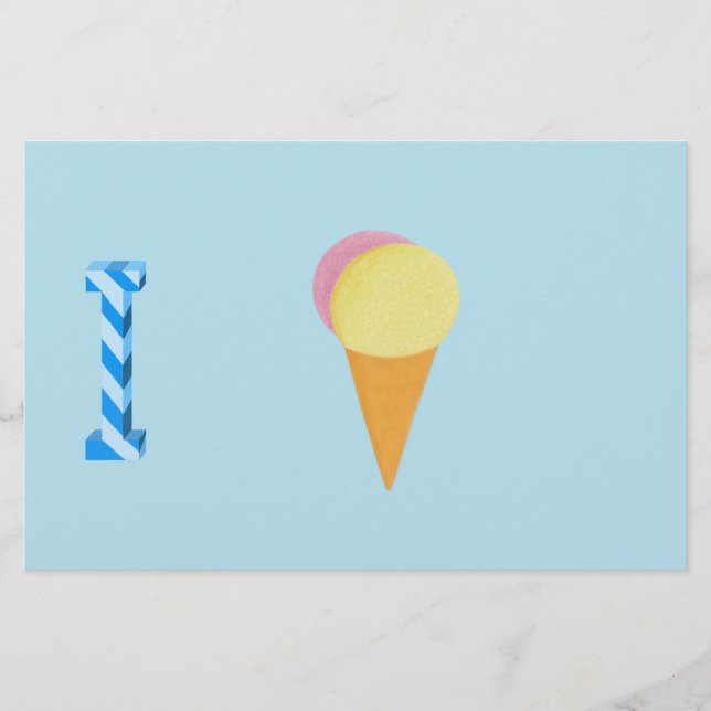 Ice Cream Paper (Front)