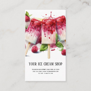 Ice Cream Parlor business card