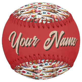 Ice-Cream Parlor Party (personalize) Softball
