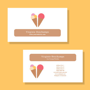 Ice Cream Parlour Business Card