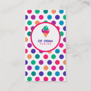Ice Cream Parlour Business Card