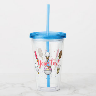 Ice Cream Parlour Dream Acrylic Tumbler
