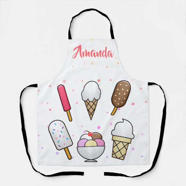 Ice Cream Parlour Dream Apron (Front)