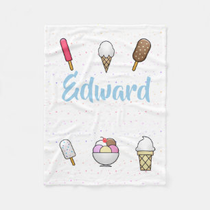 Ice Cream Parlour Dream Fleece Blanket