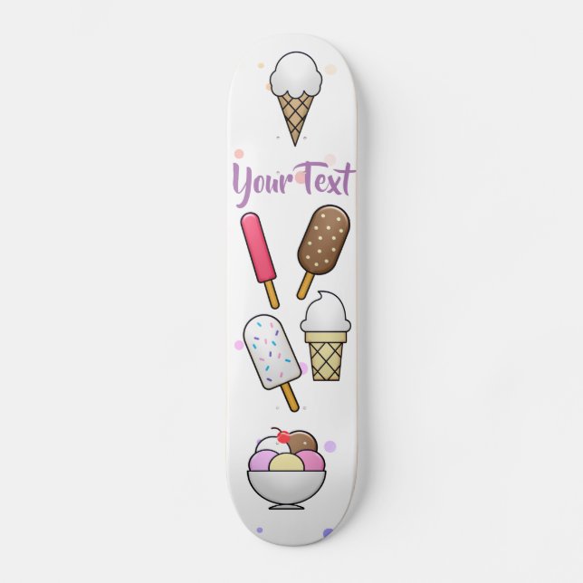 Ice Cream Parlour Dream  Skateboard (Front)