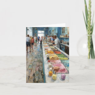Ice Cream Parlour In Acrylics Card