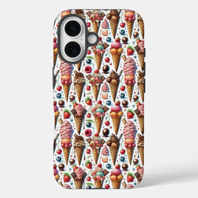 Ice-Cream Parlour Party Case-Mate iPhone Case (Back)