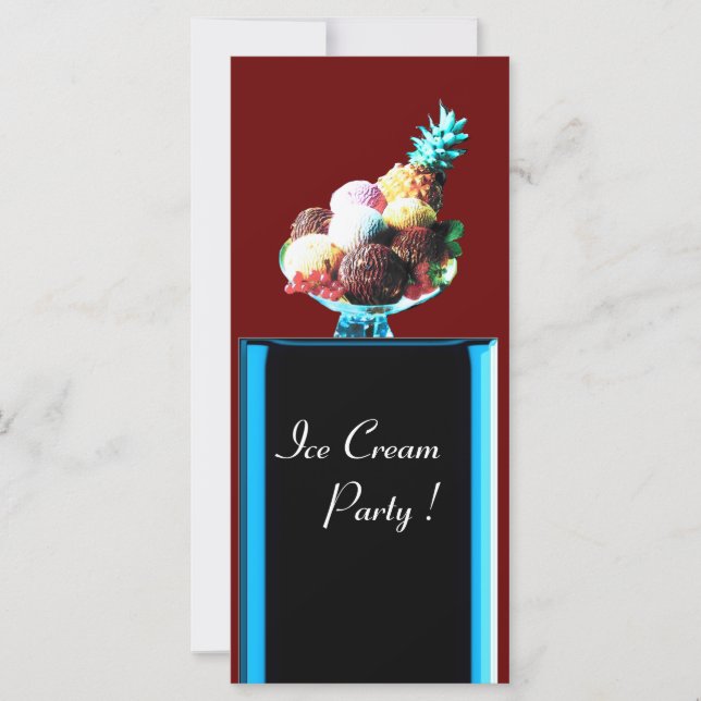 ICE CREAM PARTY - DESERT SHOP,blue red black (Front)