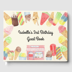 Ice Cream Party Guest Book