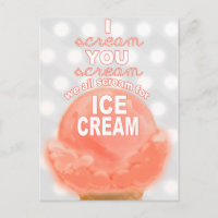 Ice Cream Party Invitation or Promotion -