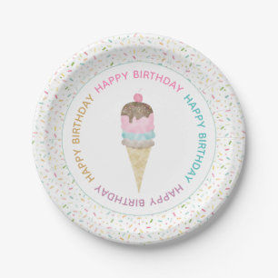 Ice Cream Party Plates