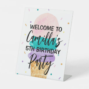 Ice Cream Party Welcome to the Party Sign - Sundae