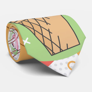 Ice cream pastel teacher Back to school pink Tie