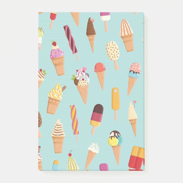 Ice cream pastels post-it notes (Front)