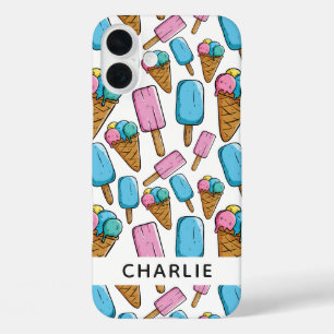 Ice Cream Pattern custom name phone cases