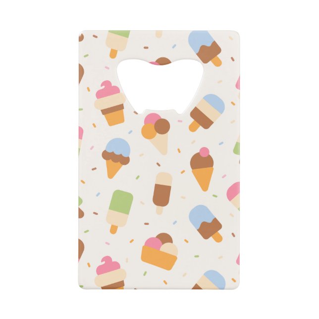 Ice Cream Pattern, Ice Cream Cone, Ice Popsicle (Front)